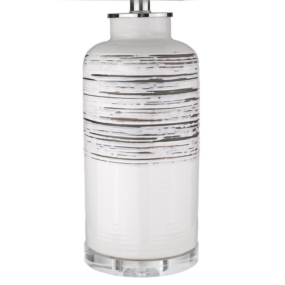 Trend Home 1-Light Polished Nickel Table Lamp