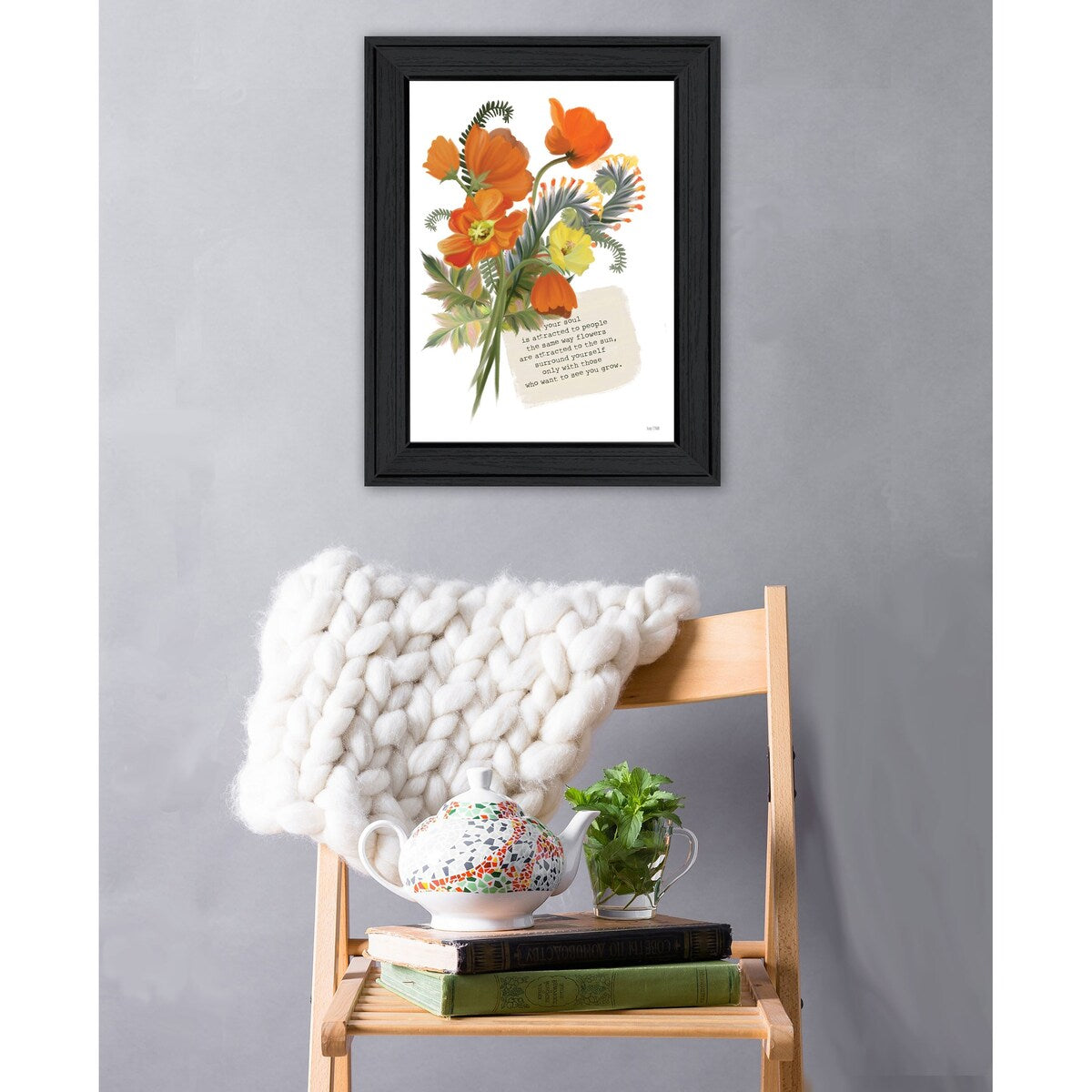 TrendyDecor4U Contemporary "See You Grow" Framed Print Wall Art