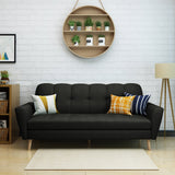 Treston Mid-Century Modern Fabric Tufted Sofa by Christopher Knight Home