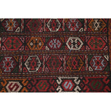 Tribal Animals Kilim Sumak Hand Woven Woolen Persian Carpet Rug - 6'1" x 3'3" runner