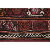 Tribal Animals Kilim Sumak Hand Woven Woolen Persian Carpet Rug - 6'1" x 3'3" runner