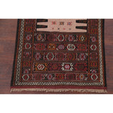Tribal Animals Kilim Sumak Hand Woven Woolen Persian Carpet Rug - 6'1" x 3'3" runner