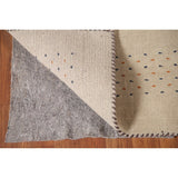Tribal Beige Gabbeh Oriental Accent Rug Handmade Wool Carpet - 3'8"x 5'9"