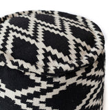 Tribal Diamond Pouf - Round