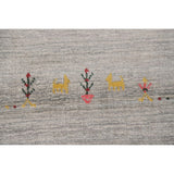 Tribal Gabbeh Area Rug Hand-Knotted Wool Carpet - 7'10"x 9'8"