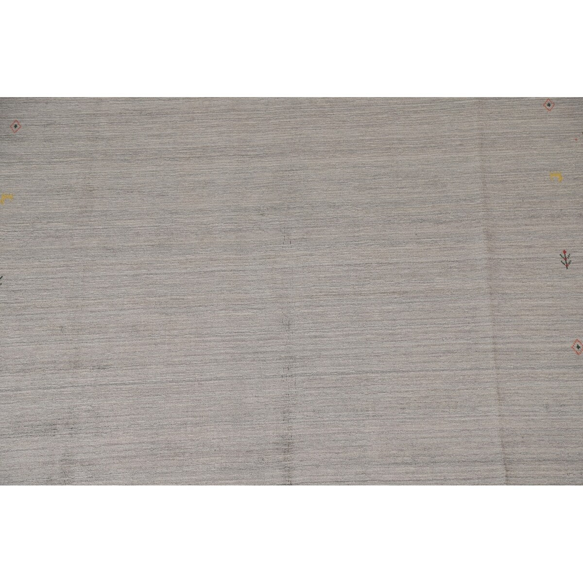 Tribal Gabbeh Area Rug Hand-Knotted Wool Carpet - 7'10"x 9'8"