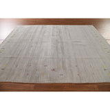 Tribal Gabbeh Area Rug Hand-Knotted Wool Carpet - 7'10"x 9'8"