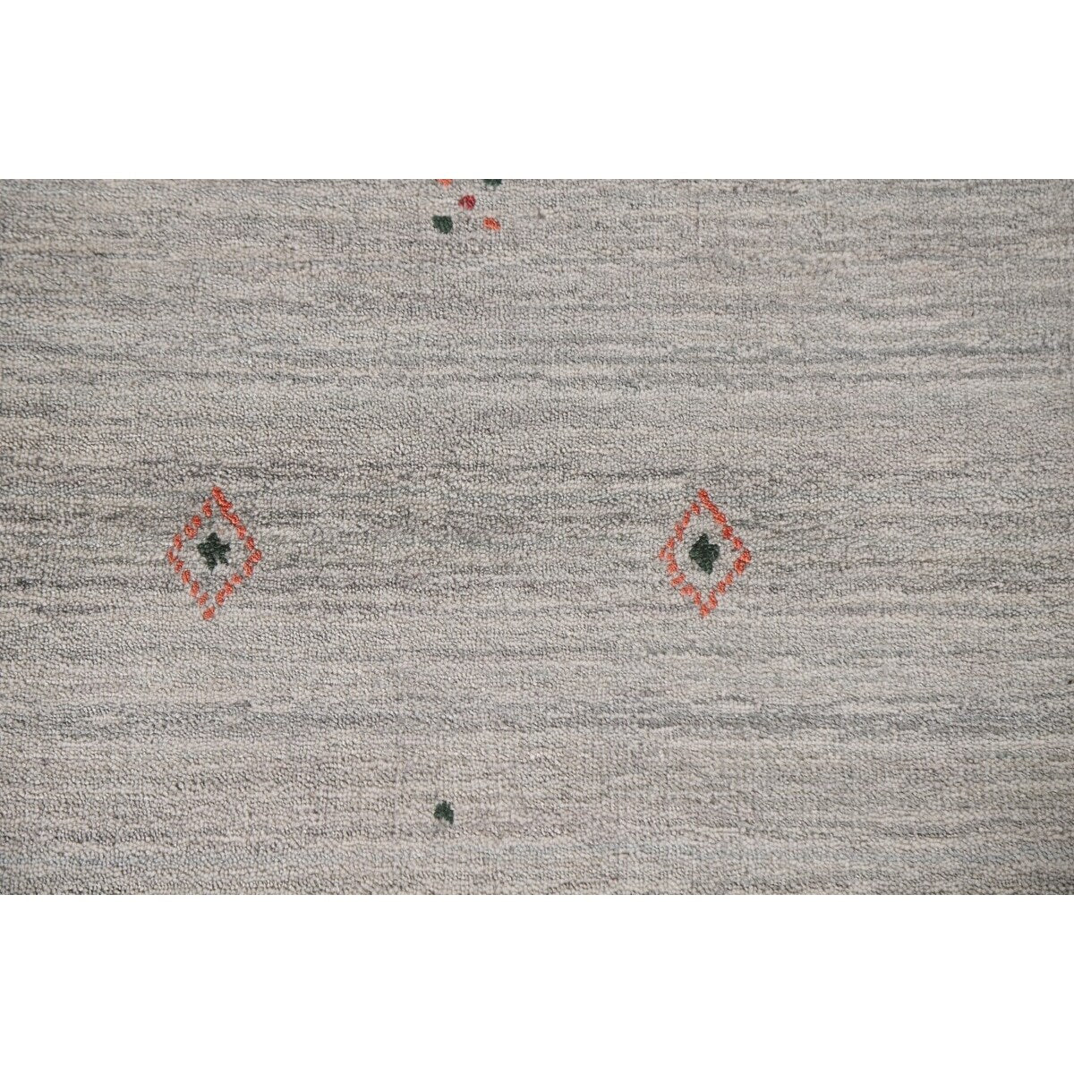 Tribal Gabbeh Area Rug Hand-Knotted Wool Carpet - 7'10"x 9'8"