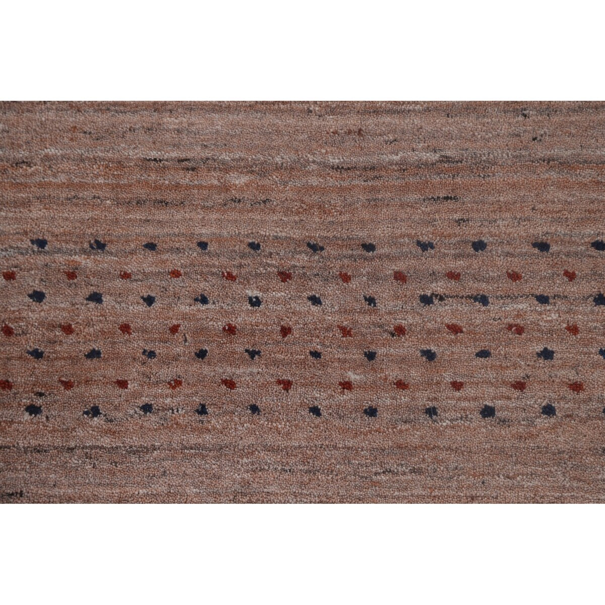 Tribal Gabbeh Area Rug Handmade Blue Wool Carpet - 6'2"x 9'9"