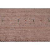 Tribal Gabbeh Area Rug Handmade Blue Wool Carpet - 6'2"x 9'9"