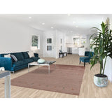 Tribal Gabbeh Area Rug Handmade Blue Wool Carpet - 6'2"x 9'9"