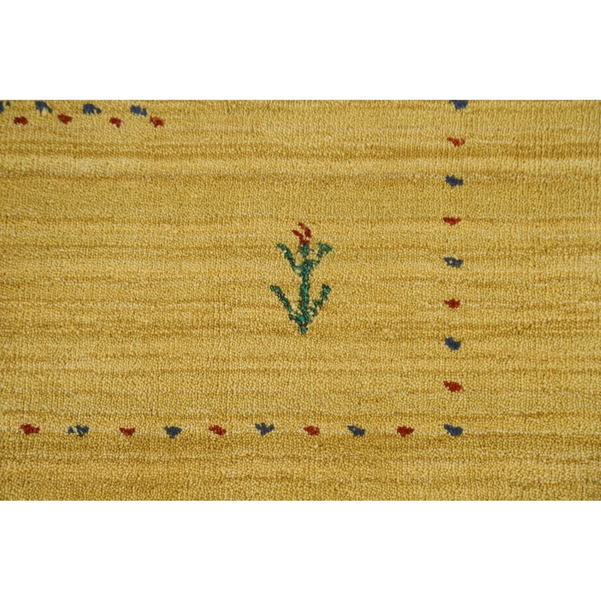 Tribal Gabbeh Area Rug Handmade Oriental Wool Carpet - 8'2"x 9'10"