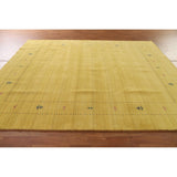 Tribal Gabbeh Area Rug Handmade Oriental Wool Carpet - 8'2"x 9'10"