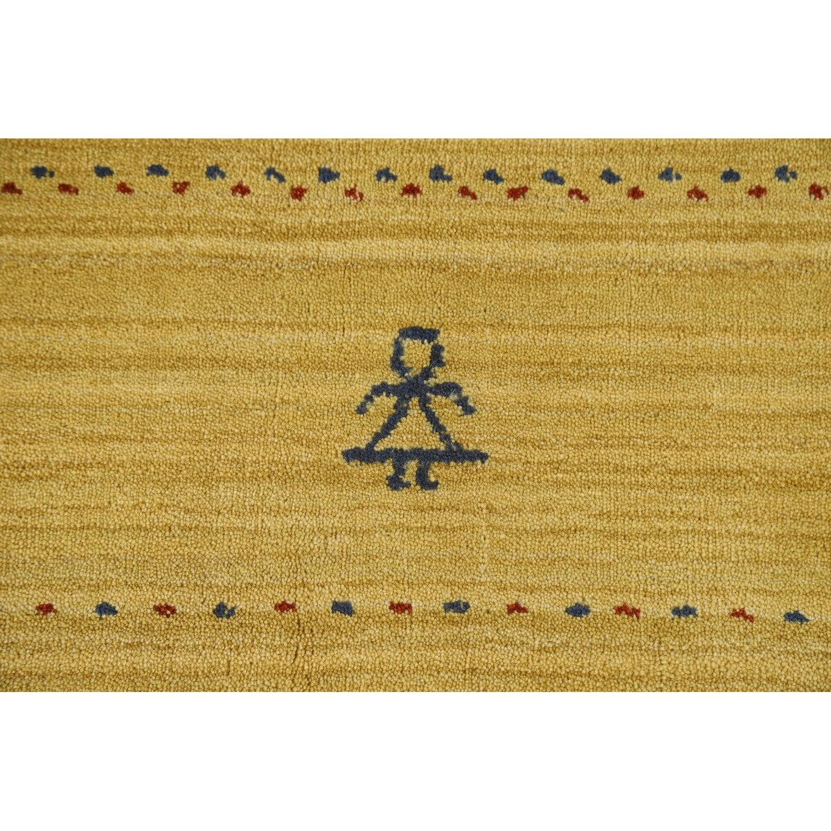 Tribal Gabbeh Area Rug Handmade Oriental Wool Carpet - 8'2"x 9'10"