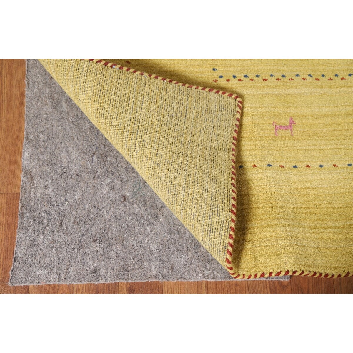 Tribal Gabbeh Area Rug Handmade Oriental Wool Carpet - 8'2"x 9'10"