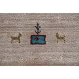 Tribal Gabbeh Indian Area Rug Dining Room Hand-Knotted Wool Carpet - 5'11" x 7'11"