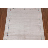 Tribal Gabbeh Indian Area Rug Dining Room Hand-Knotted Wool Carpet - 5'11" x 7'11"