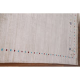 Tribal Gabbeh Indian Area Rug Dining Room Hand-Knotted Wool Carpet - 5'11" x 7'11"