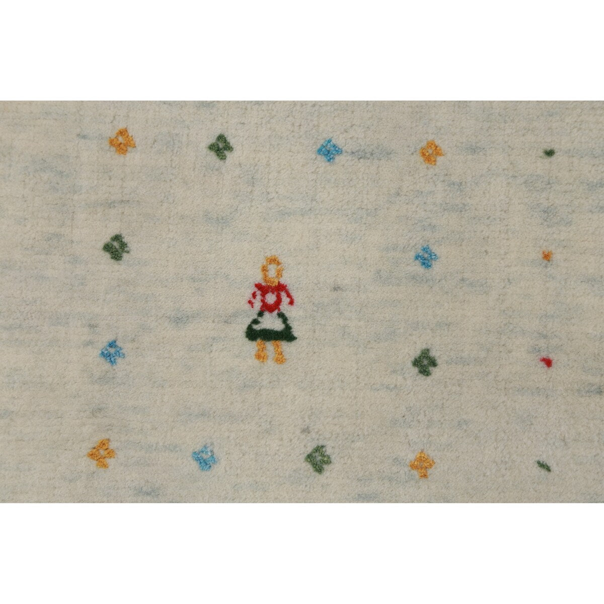 Tribal Gabbeh Indian Area Rug Handmade Wool Carpet - 7'5" x 11'7"