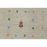Tribal Gabbeh Indian Area Rug Handmade Wool Carpet - 7'5" x 11'7"