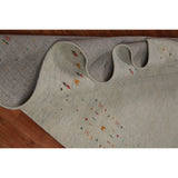 Tribal Gabbeh Indian Area Rug Handmade Wool Carpet - 7'5" x 11'7"