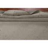 Tribal Gabbeh Indian Area Rug Handmade Wool Carpet - 7'5" x 11'7"