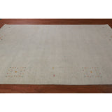 Tribal Gabbeh Indian Area Rug Handmade Wool Carpet - 7'5" x 11'7"