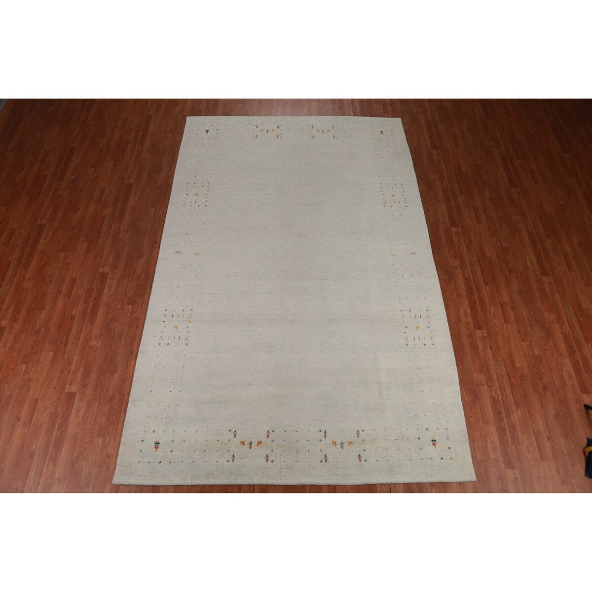 Tribal Gabbeh Indian Area Rug Handmade Wool Carpet - 7'5" x 11'7"