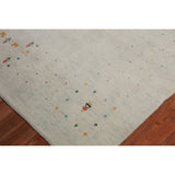 Tribal Gabbeh Indian Area Rug Handmade Wool Carpet - 7'5" x 11'7"