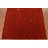 Tribal Gabbeh Oriental Area Rug Hand-knotted Wool Carpet - 7'11" x 9'11"