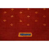Tribal Gabbeh Oriental Area Rug Hand-knotted Wool Carpet - 7'11" x 9'11"