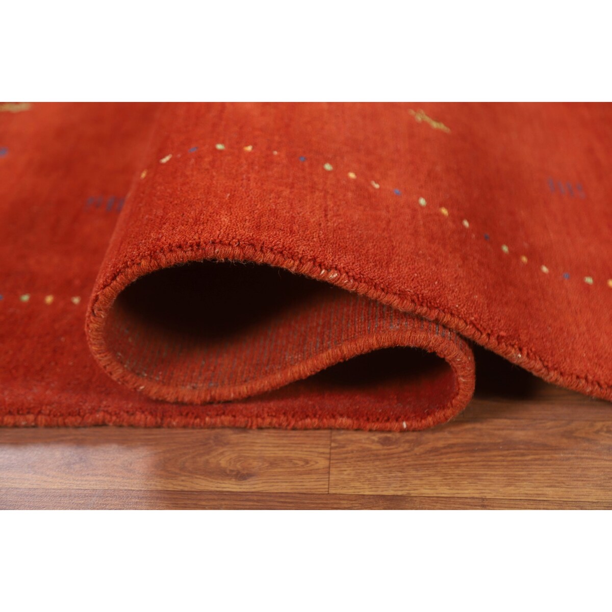 Tribal Gabbeh Oriental Area Rug Hand-knotted Wool Carpet - 7'11" x 9'11"