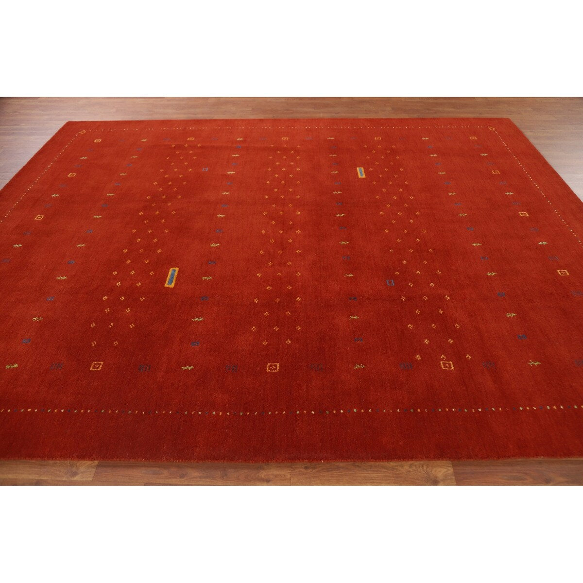Tribal Gabbeh Oriental Area Rug Hand-knotted Wool Carpet - 7'11" x 9'11"