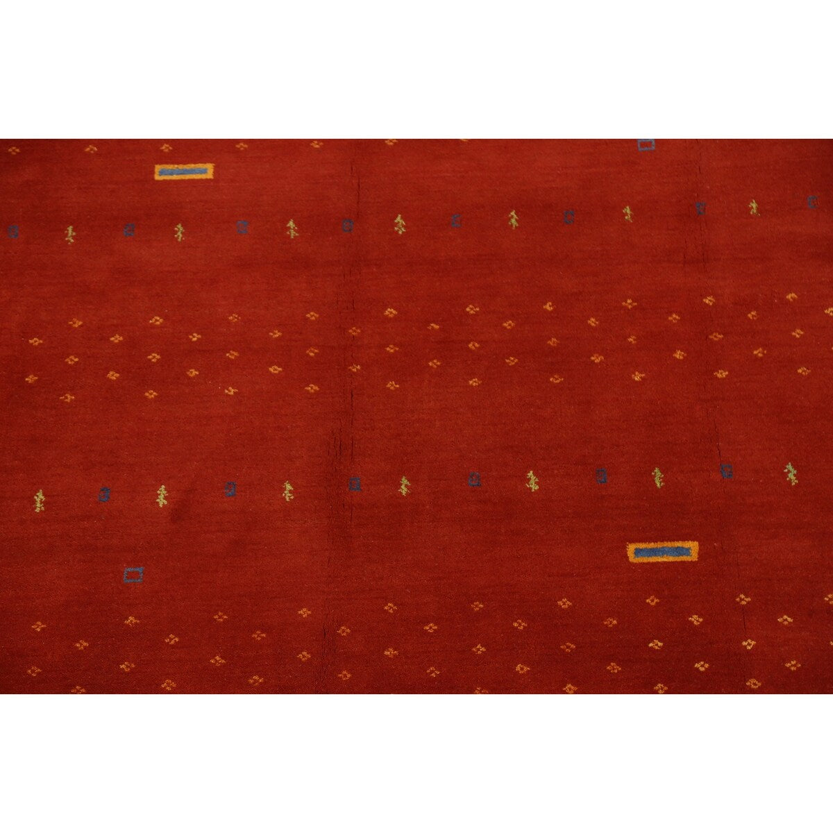 Tribal Gabbeh Oriental Area Rug Hand-knotted Wool Carpet - 7'11" x 9'11"