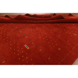 Tribal Gabbeh Oriental Area Rug Hand-knotted Wool Carpet - 7'11" x 9'11"