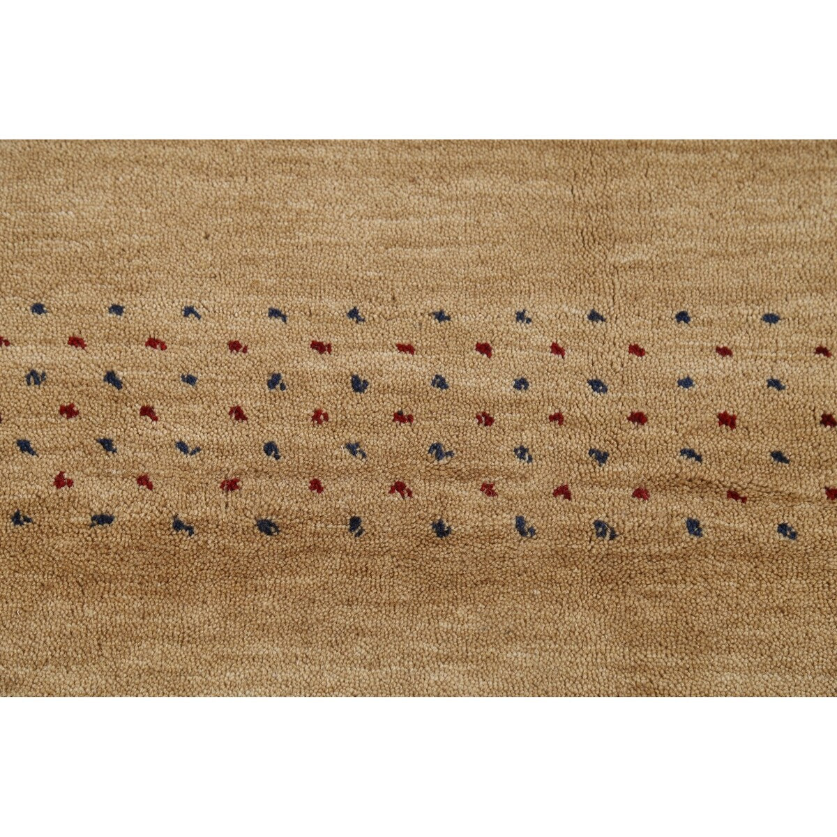 Tribal Gabbeh Oriental Area Rug Handmade Yellow Wool Carpet - 4'9"x 6'5"