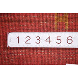 Tribal Gabbeh Persian Square Rug Hand-Knotted Wool Carpet - 1'5" x 1'5"