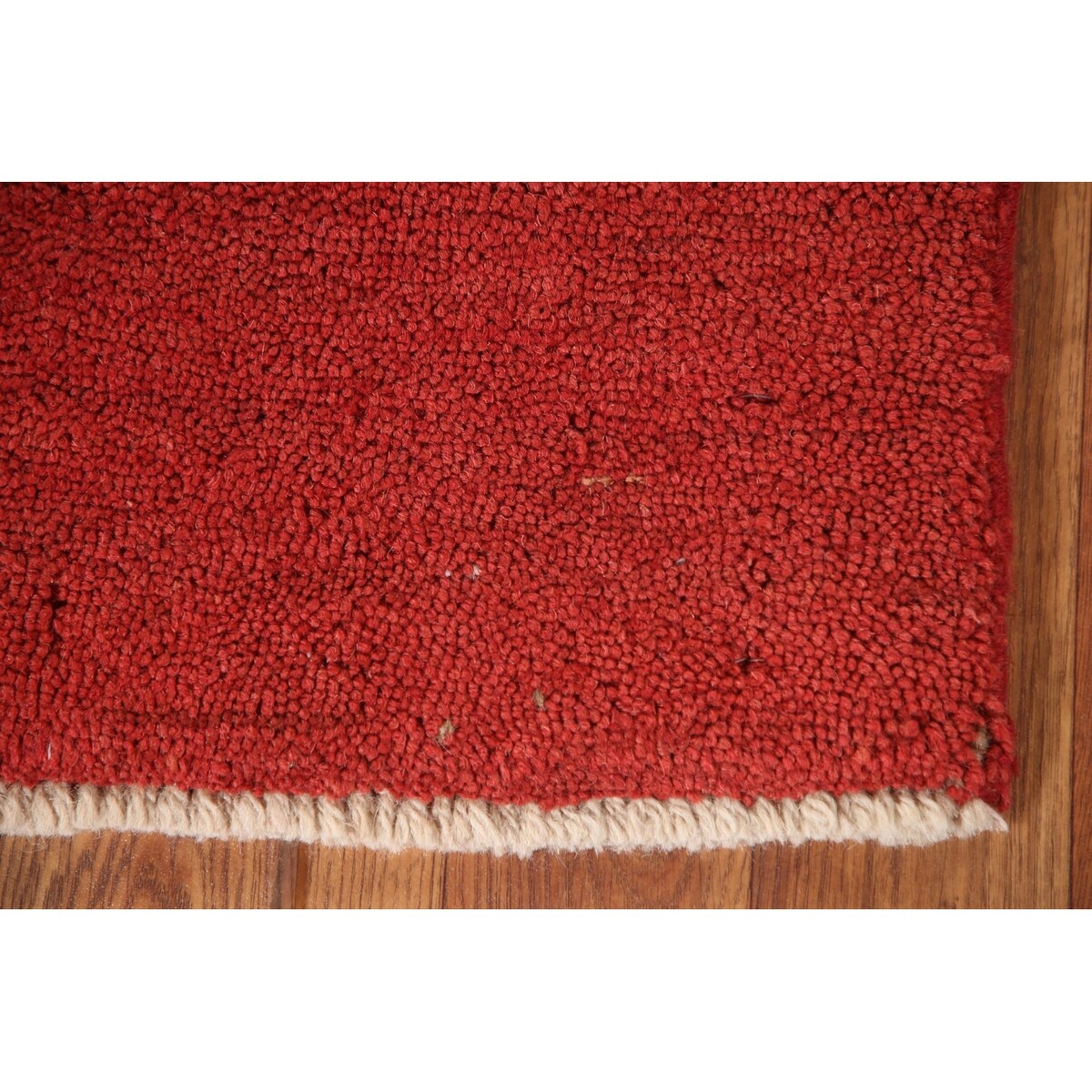 Tribal Gabbeh Persian Square Rug Hand-Knotted Wool Carpet - 1'5" x 1'5"