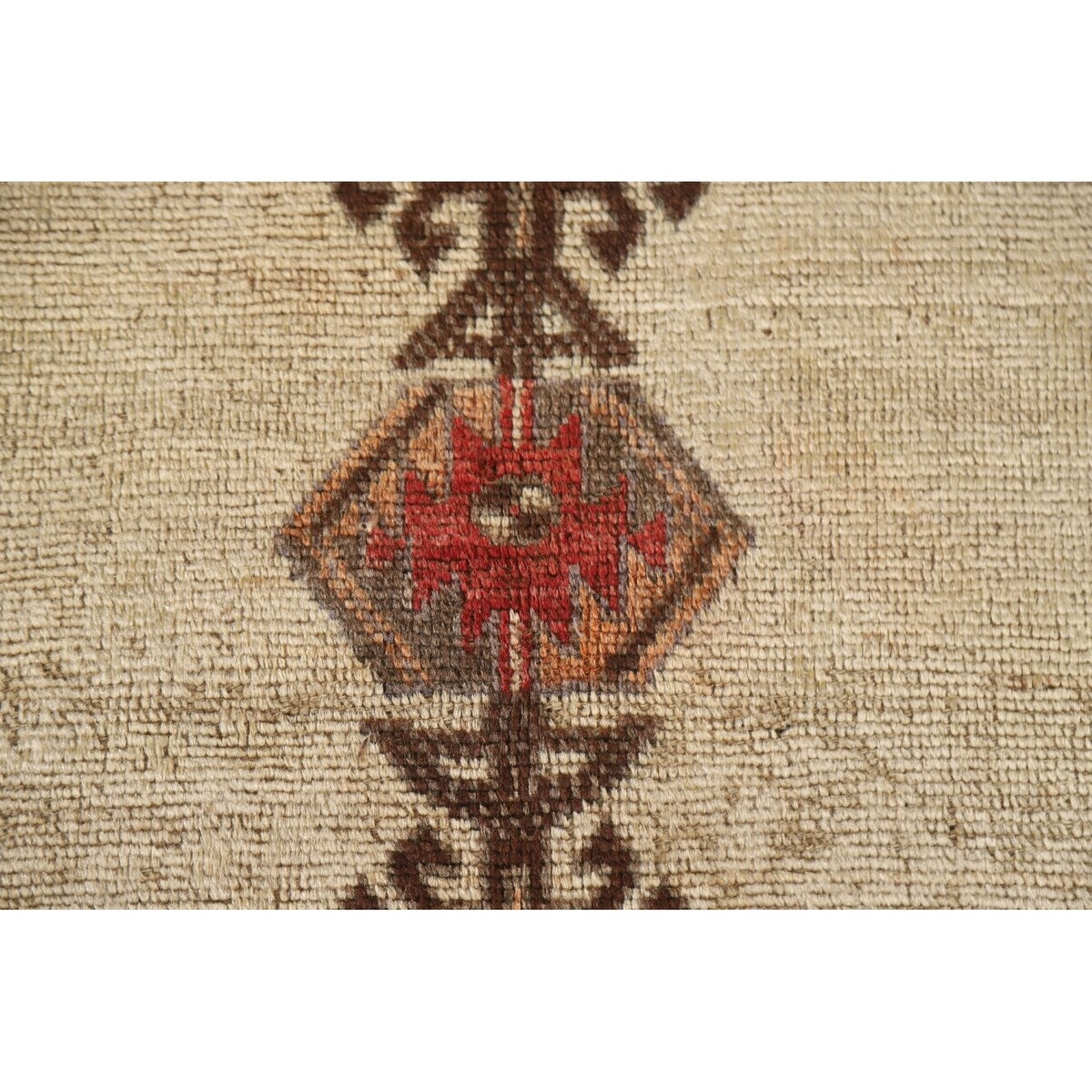Tribal Gabbeh Persian Vintage Area Rug Hand-knotted Beige Wool Carpet - 4'5"x 7'2"