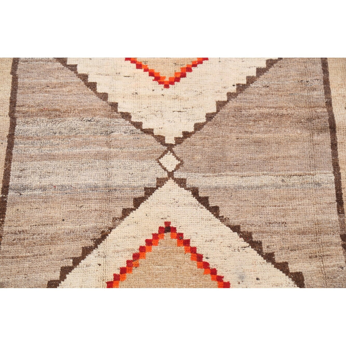 Tribal Geometric Gabbeh Persian Wool Area Rug Handmade Foyer Carpet - 3'10" x 6'6"