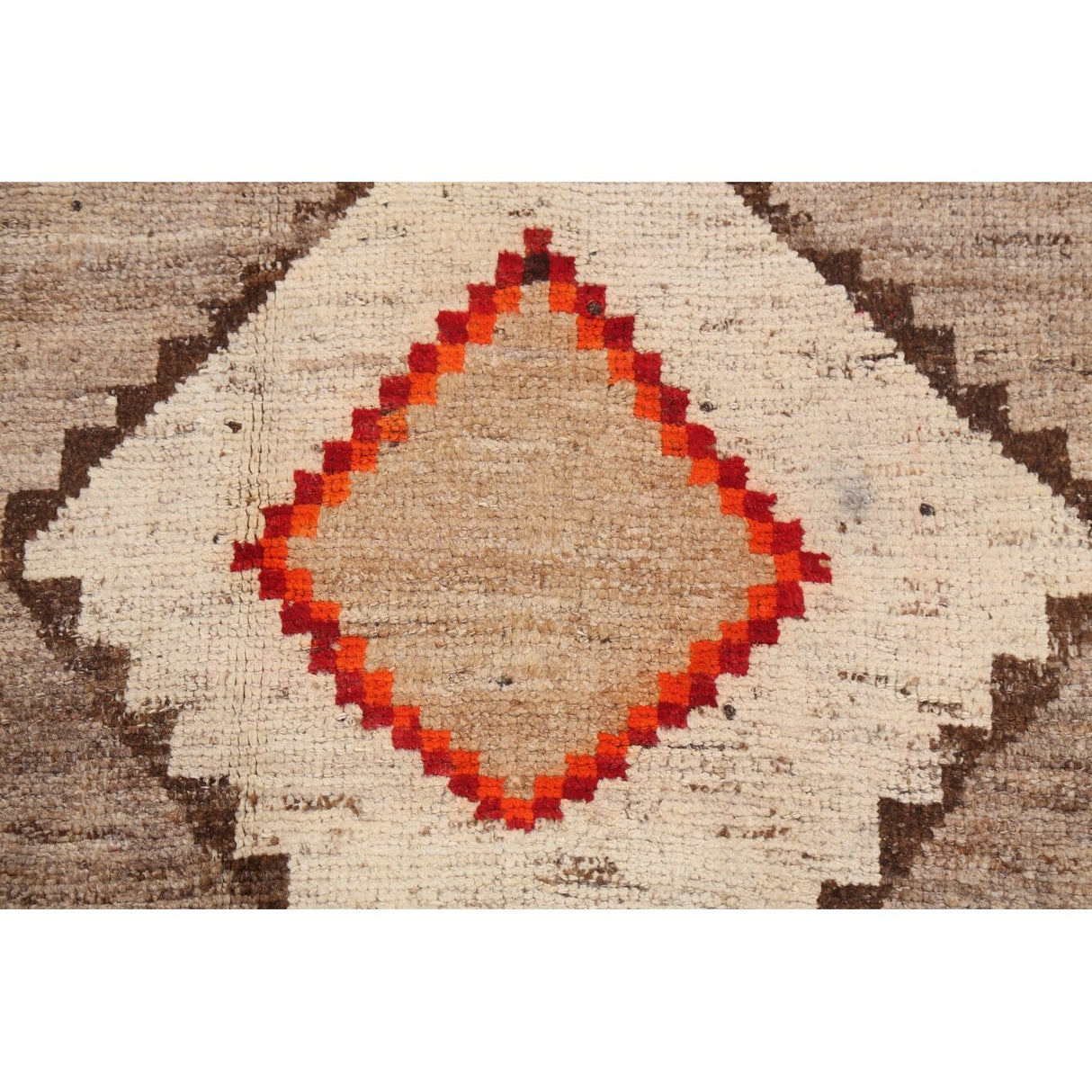 Tribal Geometric Gabbeh Persian Wool Area Rug Handmade Foyer Carpet - 3'10" x 6'6"