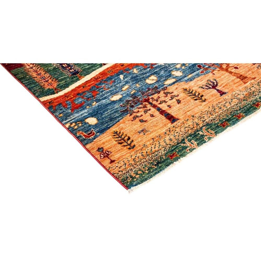 Tribal, Hand Knotted Area Rug - 2' 8" x 4' 0" - 2'8" x 4'