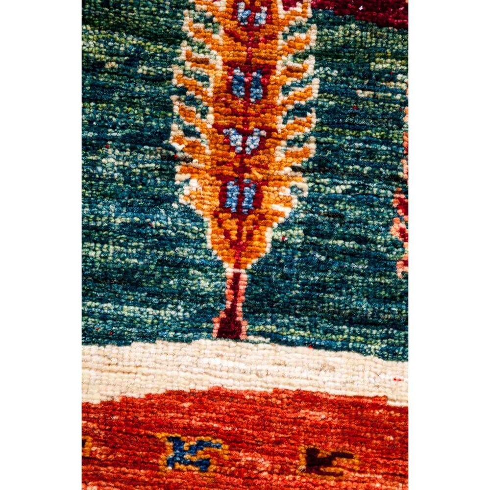 Tribal, Hand Knotted Area Rug - 2' 8" x 4' 0" - 2'8" x 4'