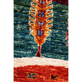 Tribal, Hand Knotted Area Rug - 2' 8" x 4' 0" - 2'8" x 4'