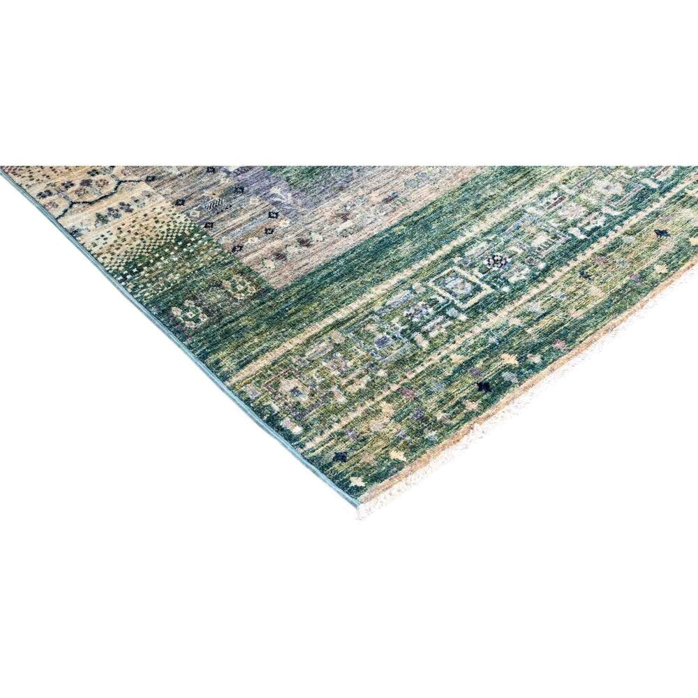 Tribal, Hand Knotted Area Rug - 6' 8" x 9' 8" - 6'8" x 9'8"/Surplus