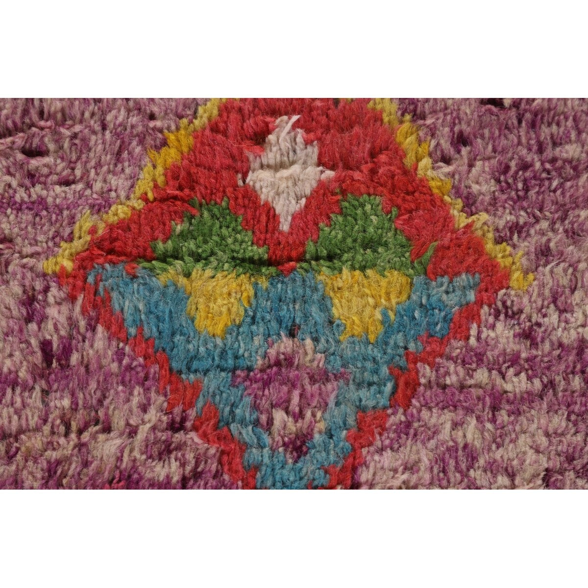 Tribal Moroccan Oriental Large Area Rug Handmade Wool Carpet - 9'6" x 14'8"