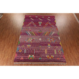 Tribal Moroccan Oriental Large Area Rug Handmade Wool Carpet - 9'6" x 14'8"