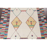 Tribal Moroccan Oriental Living Room Area Rug Hand-knotted Wool Carpet - 7'7" x 10'7"