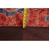 Tribal Moroccan Oriental Runner Rug Wool Hand-knotted Geometric Carpet - 1'10" x 10'7"