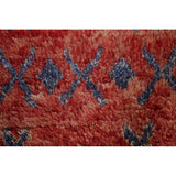 Tribal Moroccan Oriental Runner Rug Wool Hand-knotted Geometric Carpet - 1'10" x 10'7"